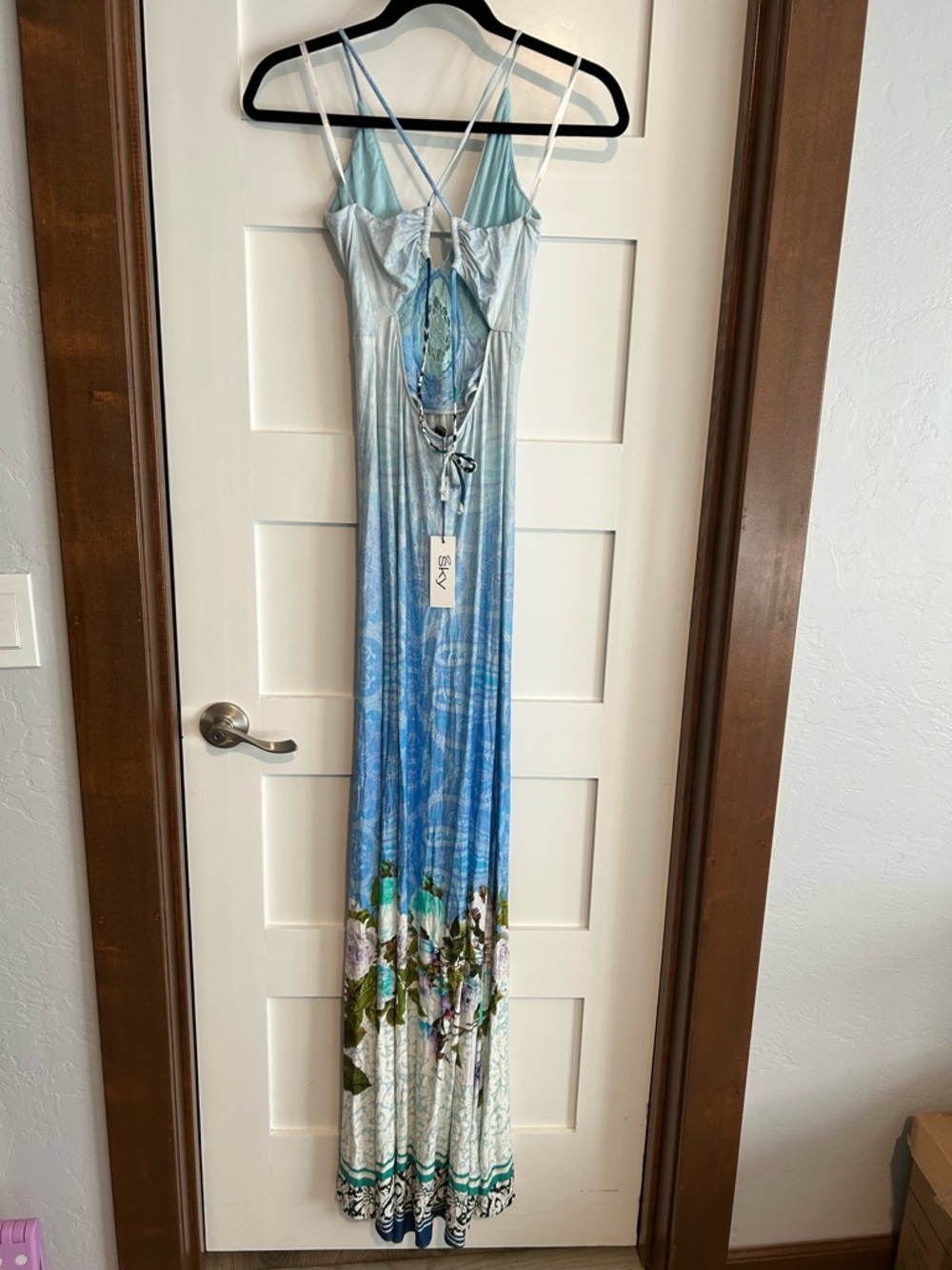 Sky Rigel Floral Bohemian Maxi Dress Size Large New with tag - Picture 5 of 11